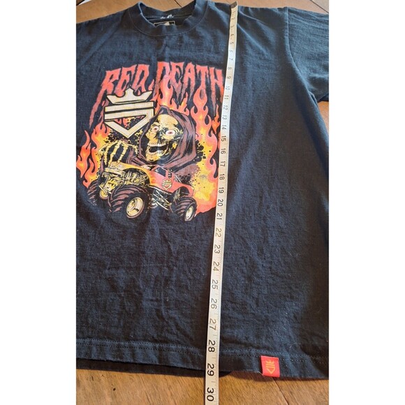 Scump Red Death Monster T-Shirt OpTic Gaming COD Size XL Monster Truck Skeleton - Picture 8 of 8